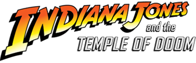 Indiana Jones and the Temple of Doom logo for NES